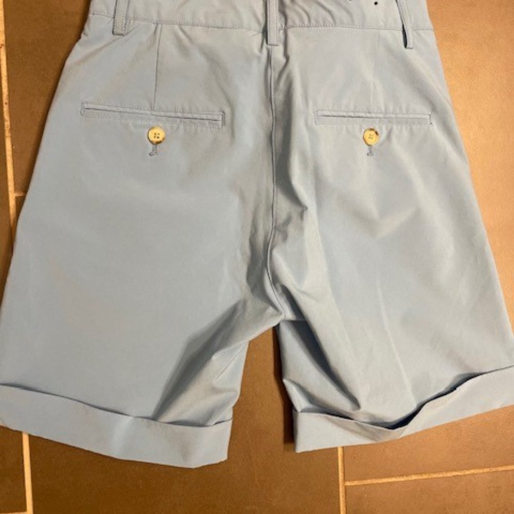 Women's J. Lindeberg Baby Blue Shorts - Picture 10 of 11